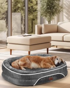 OhGeni Orthopedic Dog Couch Bed w/Bolsters