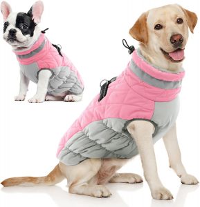 AOFITEE Dog Coat, Warm Jacket, Fleece Vest